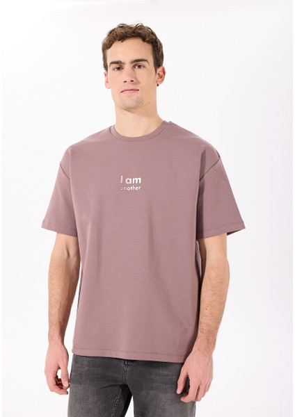 Gmg Fırenze Gül Kurusu Erkek Oversize T-Shirt GU25MSS03005