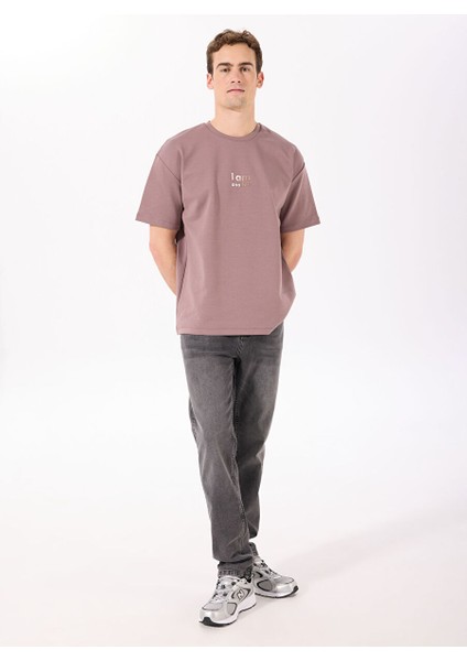 Gmg Fırenze Gül Kurusu Erkek Oversize T-Shirt GU25MSS03005