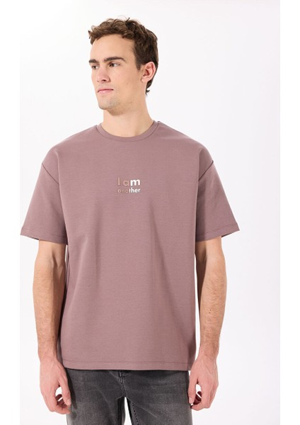 Gmg Fırenze Gül Kurusu Erkek Oversize T-Shirt GU25MSS03005