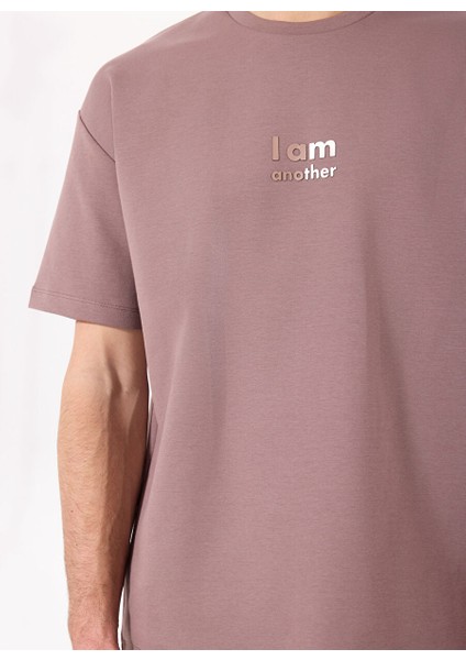 Gmg Fırenze Gül Kurusu Erkek Oversize T-Shirt GU25MSS03005