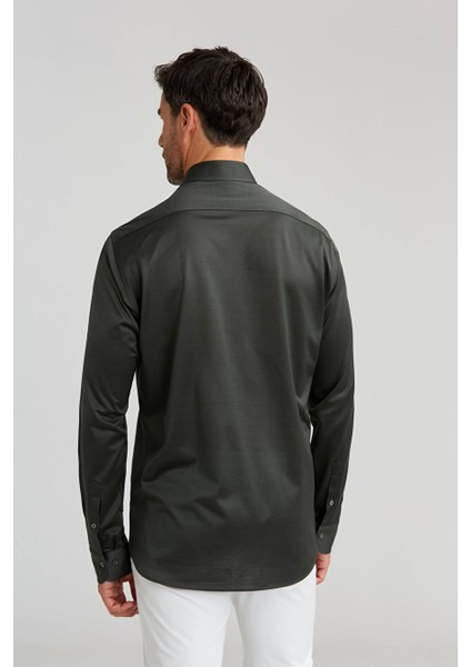 Platınıum Regular Fit Gömlek Haki PLTG019_49 fiyatları