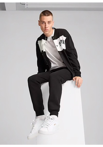 Siyah Erkek Fermuarlı Normal Düz Zip Ceket 68179901 Puma Squad Bomber Jacket