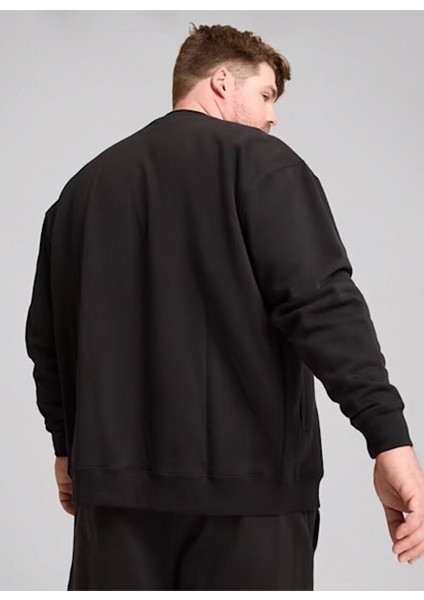 Siyah Erkek Fermuarlı Normal Düz Zip Ceket 68179901 Puma Squad Bomber Jacket