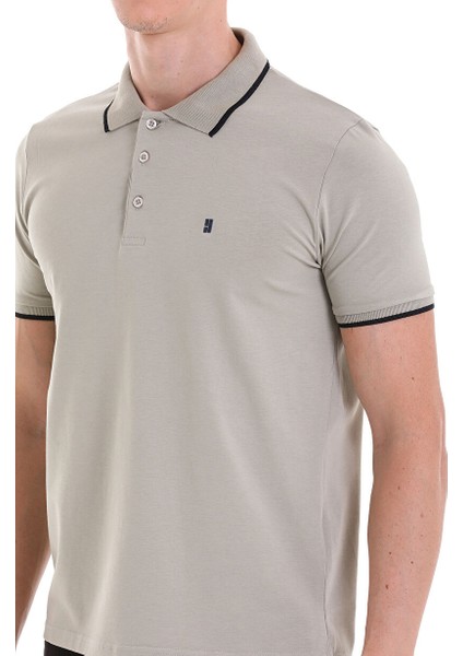Yeşil Regular Fit Düz 100% Pamuklu Polo Yaka Tişört indirimleri