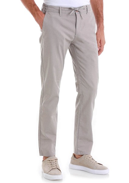 Vizon Regular Fit Desenli Yandan Cep Pamuklu Jogger Pantolon