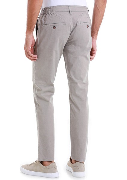 Vizon Regular Fit Desenli Yandan Cep Pamuklu Jogger Pantolon