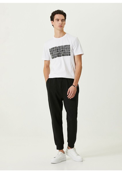 Bisiklet Yaka Beyaz Erkek T-Shirt 1086153 fiyatları