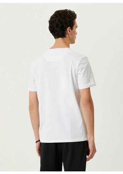 Bisiklet Yaka Beyaz Erkek T-Shirt 1086153 fırsatları