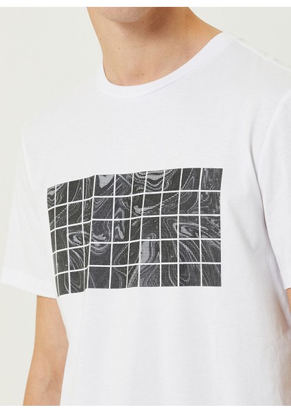 Bisiklet Yaka Beyaz Erkek T-Shirt 1086153 indirimleri