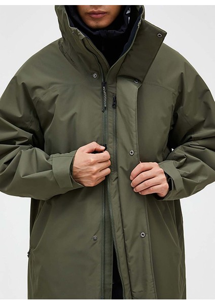 M Treeline Insulated Parka Fermuarlı Yaka Normal Kalıp Erkek Ceket