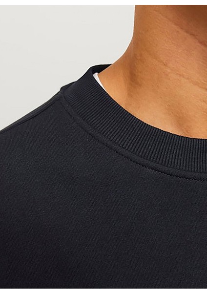 Siyah Erkek Bisiklet Relaxed Sweatshirt Jcoalpha Sweat Crew Neck fırsatları