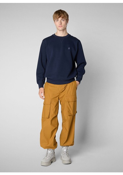 Lacivert Erkek Bisiklet Normal Düz Sweatshirt DF1170MPLEE1990000 Uren Lacivert