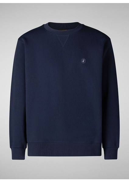 Lacivert Erkek Bisiklet Normal Düz Sweatshirt DF1170MPLEE1990000 Uren Lacivert