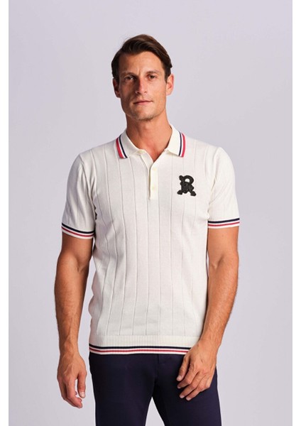 Ekru Erkek Polo Tişört
