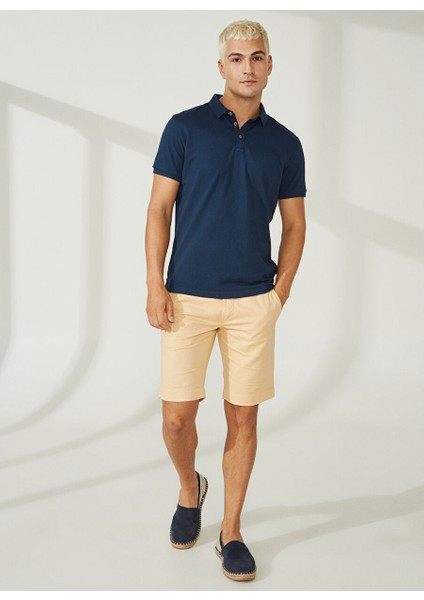 Normal Bel Slim Fit Turuncu Erkek Bermuda Şort A261NAT99TC502B