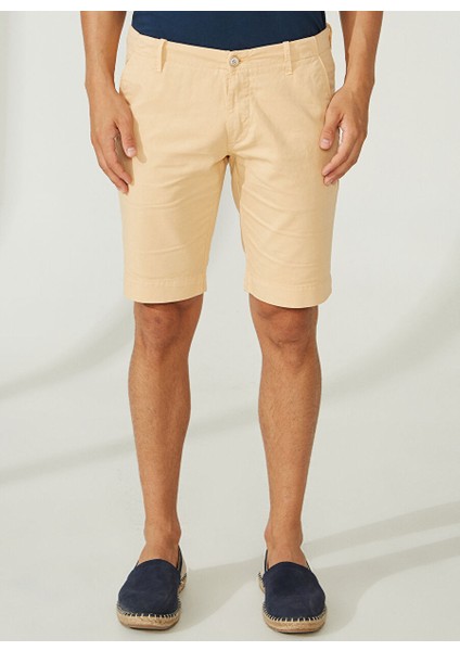 Normal Bel Slim Fit Turuncu Erkek Bermuda Şort A261NAT99TC502B