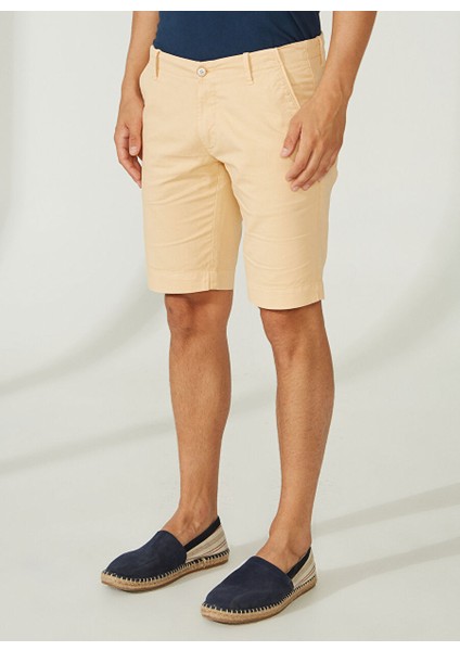 Normal Bel Slim Fit Turuncu Erkek Bermuda Şort A261NAT99TC502B