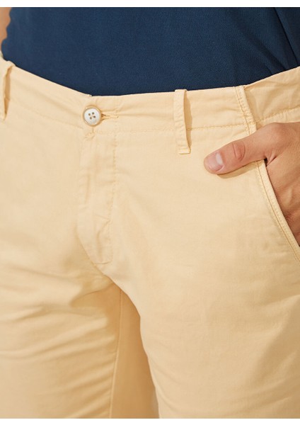 Normal Bel Slim Fit Turuncu Erkek Bermuda Şort A261NAT99TC502B