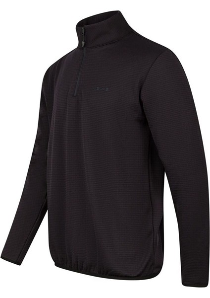 Scott Erkek Yarım Fermuarlı Polar Sweatshirt Antrasit