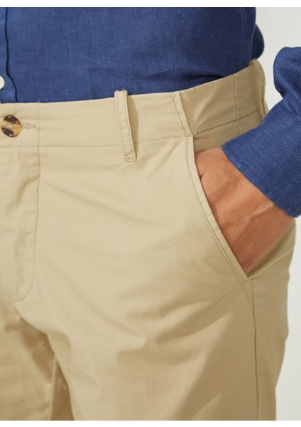 Normal Bel Slim Fit Kahve Erkek Bermuda Şort A261NAT99NG332-