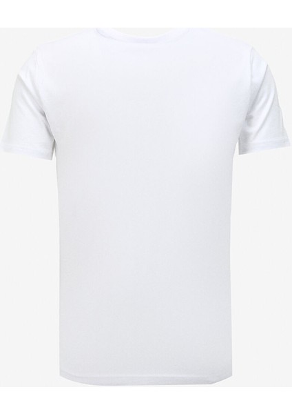 Bisiklet Yaka Beyaz Erkek T-Shirt FM23W02TG fiyatları