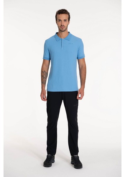 Teal Polo Yaka Erkek Tişört Mavi