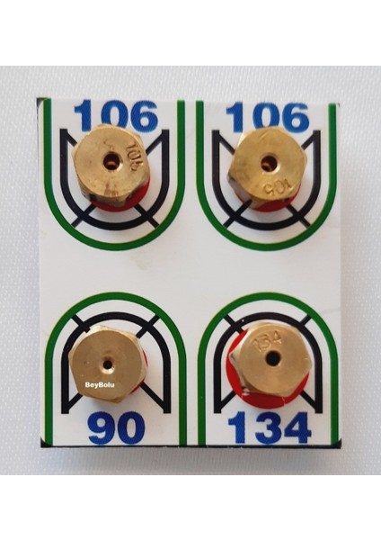 Altus 7 mm Doğalgaz Ocak Dönüşüm Enjektör Memeleri Takımı