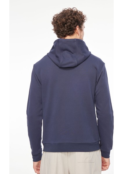 Kapüşon Yaka Koyu Lacivert Erkek Sweatshırt 6RPM09PJSHZ1554 indirimleri