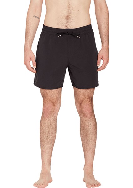 Siyah Erkek Kısa Şort Mayo A2512306_VOLCOM Lido Solid 16 Blk