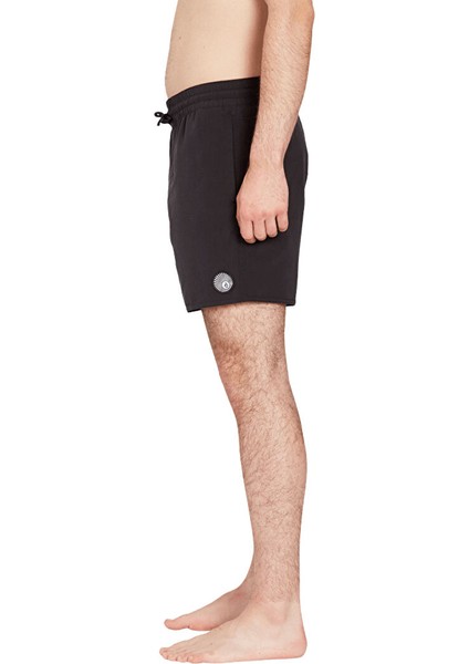 Siyah Erkek Kısa Şort Mayo A2512306_VOLCOM Lido Solid 16 Blk