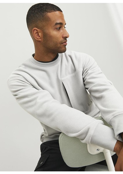 Yuvarlak Yaka Beyaz Erkek Sweatshırt 12241523_JCOLAB Sweat Crew Neck Aw2 fiyatları
