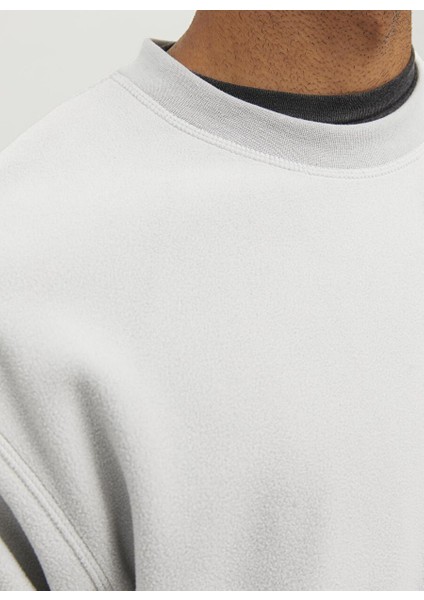 Yuvarlak Yaka Beyaz Erkek Sweatshırt 12241523_JCOLAB Sweat Crew Neck Aw2 modelleri