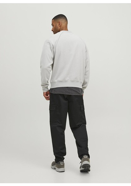Yuvarlak Yaka Beyaz Erkek Sweatshırt 12241523_JCOLAB Sweat Crew Neck Aw2 fırsatları