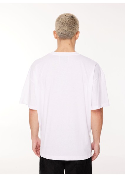 Bisiklet Yaka Beyaz Erkek T-Shirt UMA23124TS fiyatları