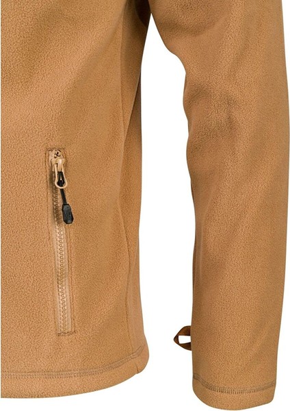 Chestert Erkek Tam Fermuarlı Ince Polar Sweatshırt Camel