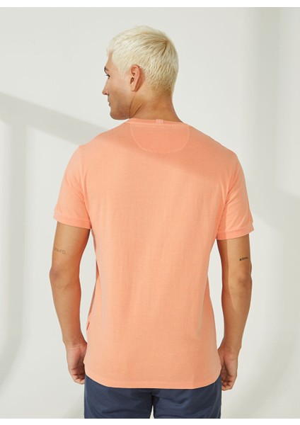 Bisiklet Yaka Pembe Erkek T-Shirt A266T2T02-