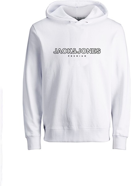Kapüşon Yaka Beyaz Erkek Sweatshırt Jprblajason Brandıng Sweat Hood