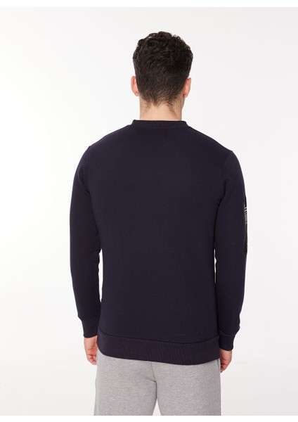 Kapüşon Yaka Lacivert Erkek Sweatshırt Sew G540 Rekst_reflector Regular fırsatları