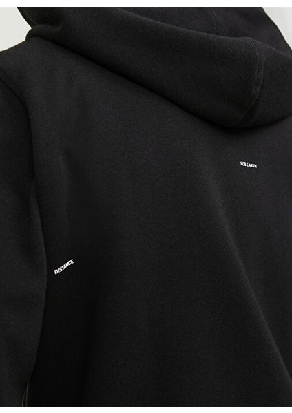 Kapüşon Yaka Siyah Erkek Sweatshırt 12240224_JCOSHADE Sweat Hood