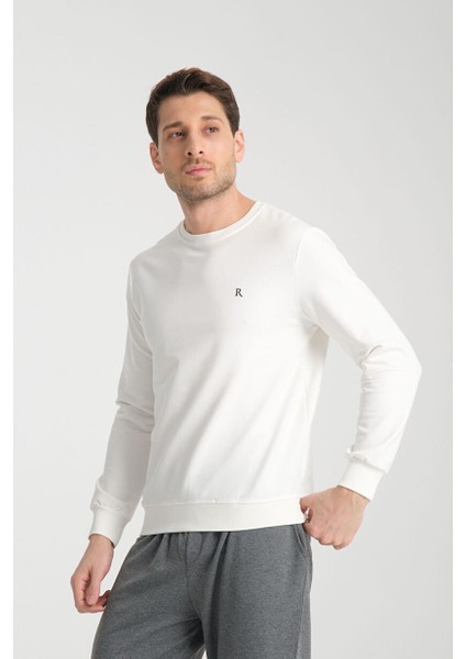 Erkek Uzun Kol Bisiklet Yaka Sweatshirt 3206 modelleri