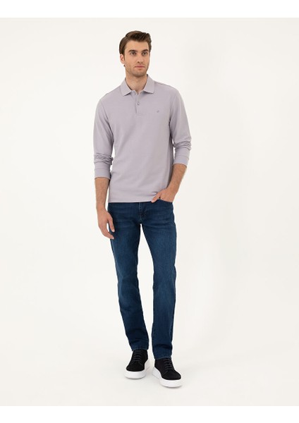 Lila Slim Fit Basic Sweatshirt