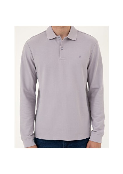Lila Slim Fit Basic Sweatshirt