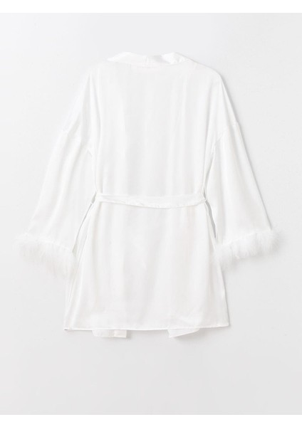 Dream Ekru Şal Yaka Düz Uzun Kollu Saten Kadın Sabahlık fiyatları