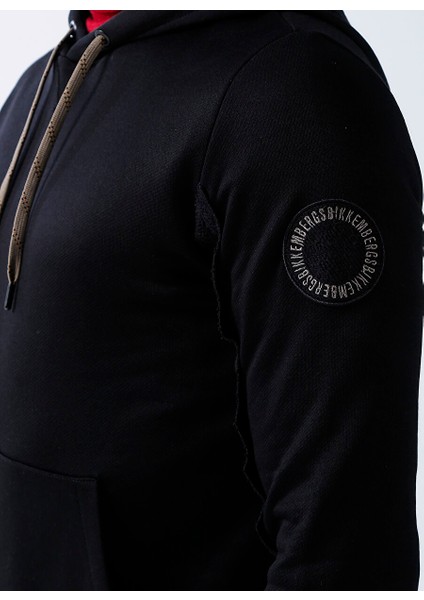 Kapüşon Yaka Siyah Erkek Sweatshırt C 6 240 01 M 4443