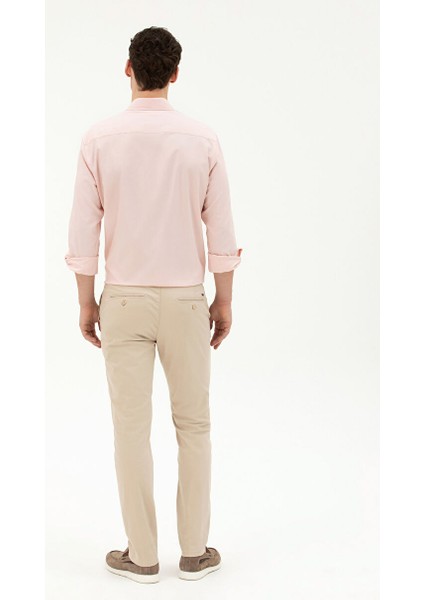 Normal Bel Normal Paça Slim Fit Bej Erkek Pantolon Rıves fırsatları