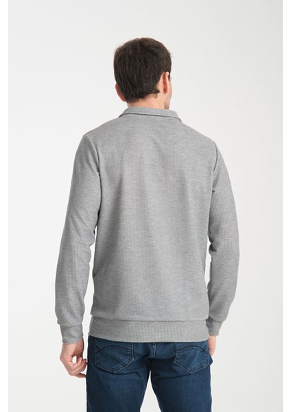 Erkek Yarım Fermuarlı Uzun Kol Sweatshirt 7702 indirimleri