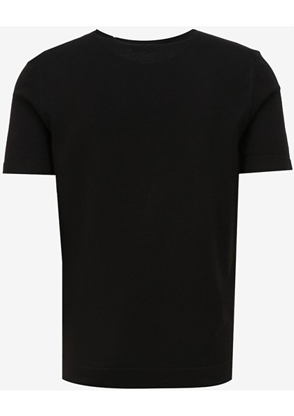Bisiklet Yaka Slim Fit Siyah Erkek Kazak 1091157