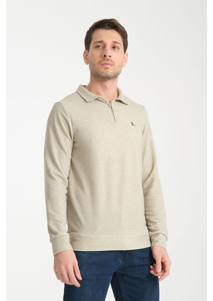 Erkek Yarım Fermuarlı Uzun Kol Sweatshirt 7702 fırsatları