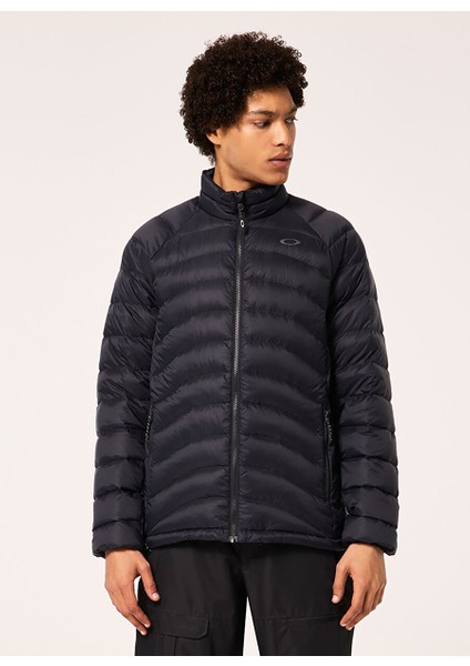 Siyah Erkek Kapüşonlu Zip Ceket FOA404730 Snowbound Pkble Down Puff
