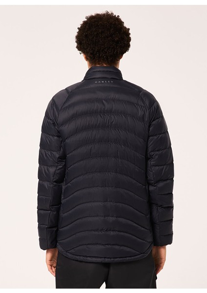 Siyah Erkek Kapüşonlu Zip Ceket FOA404730 Snowbound Pkble Down Puff